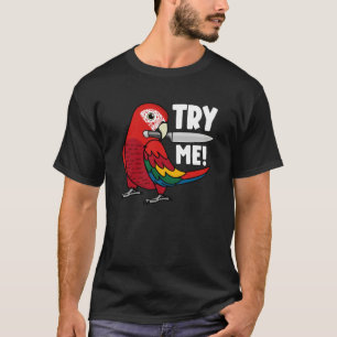 Camiseta Loro Prueba Con Cuchillo I Guacamayo Escarlata