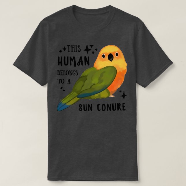 Camiseta Loro Que Este Humano Pertenece A Un Mejor Gif De C (Diseño del anverso)