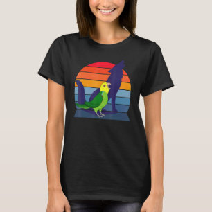 Camiseta Loro retro gritando cabeza amarilla