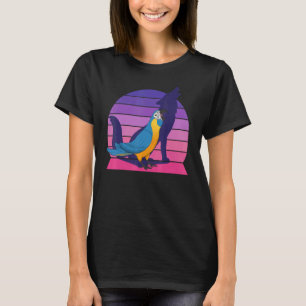 Camiseta Loro retro grito azul macao llorón