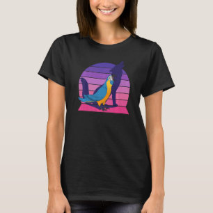 Camiseta Loro retro grito azul macao llorón