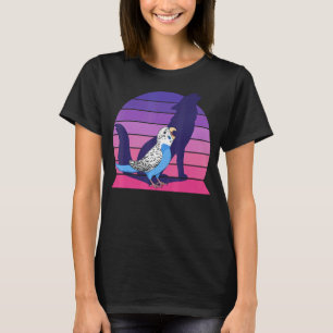 Camiseta Loro retro grito buey azul