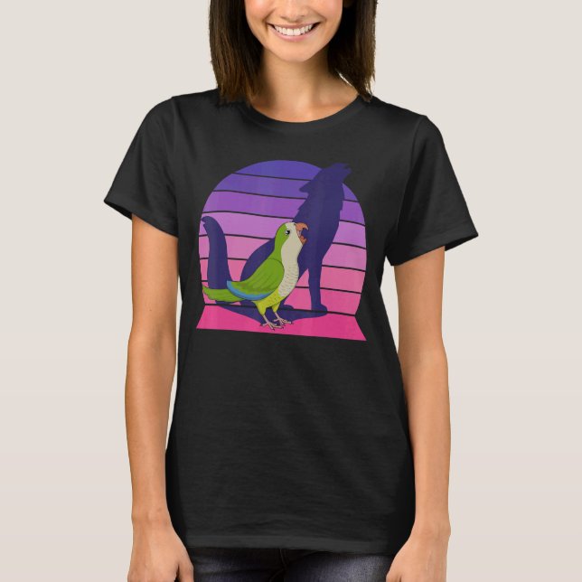 Camiseta Loro retro grito monje verde (Anverso)
