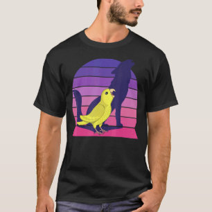Camiseta Loro retro grito pera amarilla