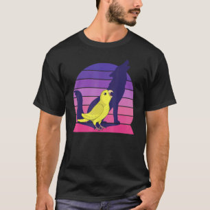 Camiseta Loro retro grito pera amarilla