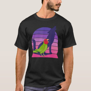 Camiseta Loro retro grito rojo enmascarado