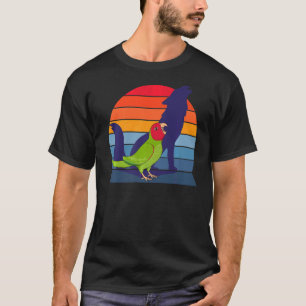 Camiseta Loro retro grito rojo enmascarado