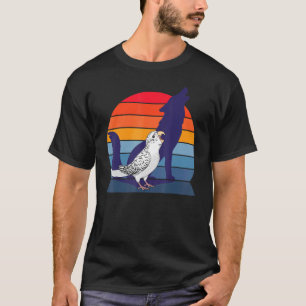 Camiseta Loro retro grito "White Budg" llorando lobo