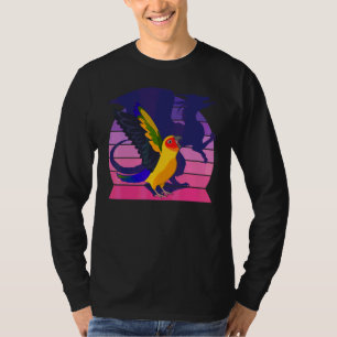 Camiseta Loro Retro I Dragón Alado I Conuro Sol Gritón