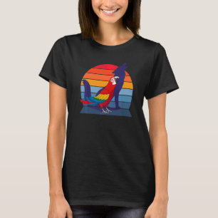 Camiseta Loro Retro I Lobo Aullador I Guacamaya Escarlata G