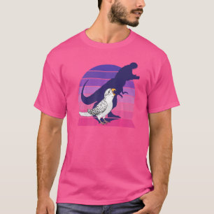 Camiseta Loro Retro I Tyrannosaurus Rex I Loro Blanco Grita