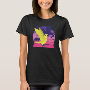 Camiseta Loro Retro I Wingu Unicornio I Gritando P Amarillo