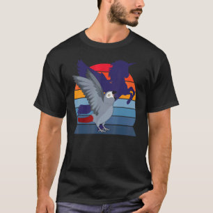 Camiseta Loro retro I Wingu Unicornio I Parro gris africano