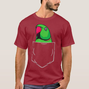 Camiseta Loro Ringneck indio en Pocket Parakeet Indian
