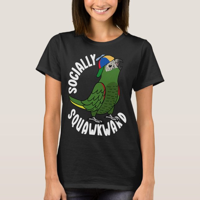 Camiseta Loro socialmente incómodo I Hahns Macaw (Anverso)