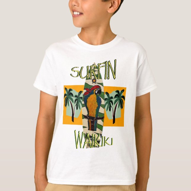 Camiseta Loro surfista (Anverso)