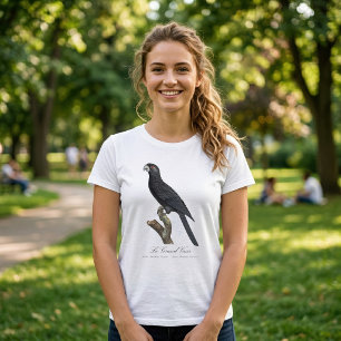Camiseta Loro Vasa Mayor, Coracopsis Vasa Ilustración