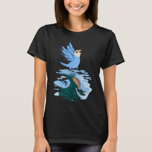 Camiseta Loro y Dragón Reflexión I Cara de melocotón Amor A