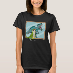 Camiseta Loro y reflejo de Rex I Cotorra monja verde grazni
