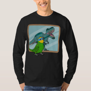 Camiseta Loro y reflejo de Rex I Loro de alas naranjas