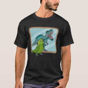 Camiseta Loro y Rex Reflexión I Amazon con nuca amarilla