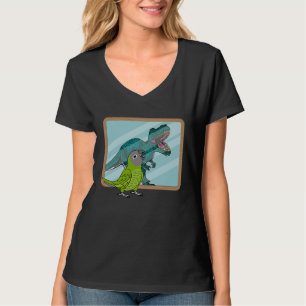 Camiseta Loro y Rex Reflexión I Conuro de Cabeza Gris