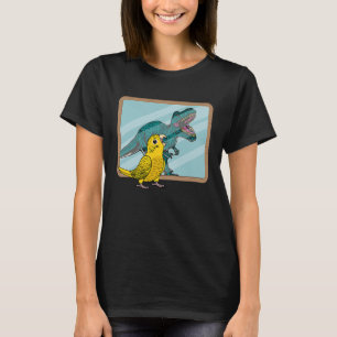 Camiseta Loro y Rex Reflexión I Yema Lutino Periquito Bud