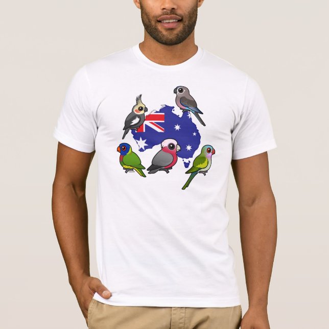 Camiseta Loros australianos (Anverso)