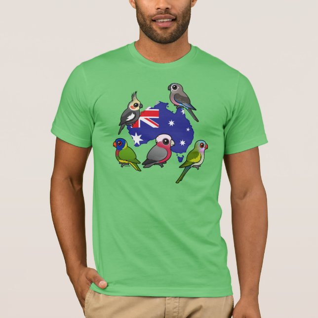 Camiseta Loros australianos (Anverso)