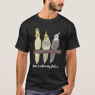 Camiseta Loros Cacatúas Adorables en Percha Amantes de las 