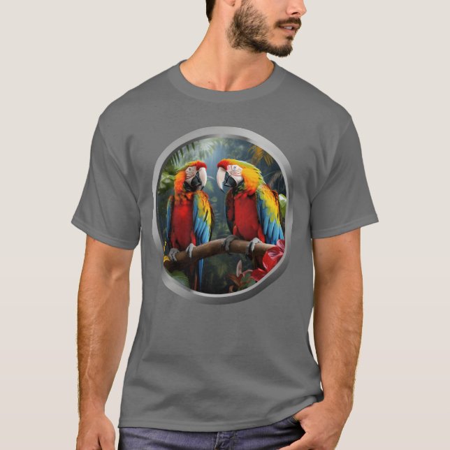 Camiseta Loros chicos animal (Anverso)