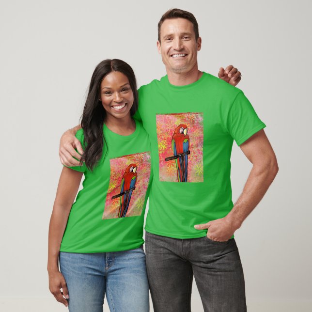 CAMISETA LOROS DE FIESTA          (Unisexo)