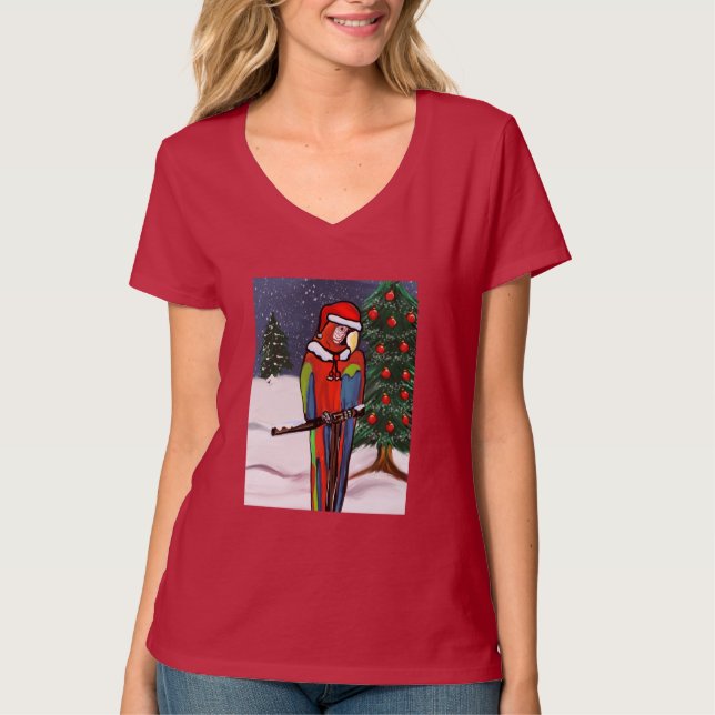 CAMISETA LOROS DE FIESTA     (Anverso)