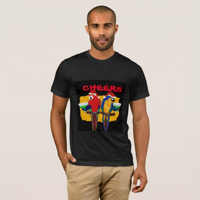 CAMISETA LOROS DE FIESTA   (Anverso completo)