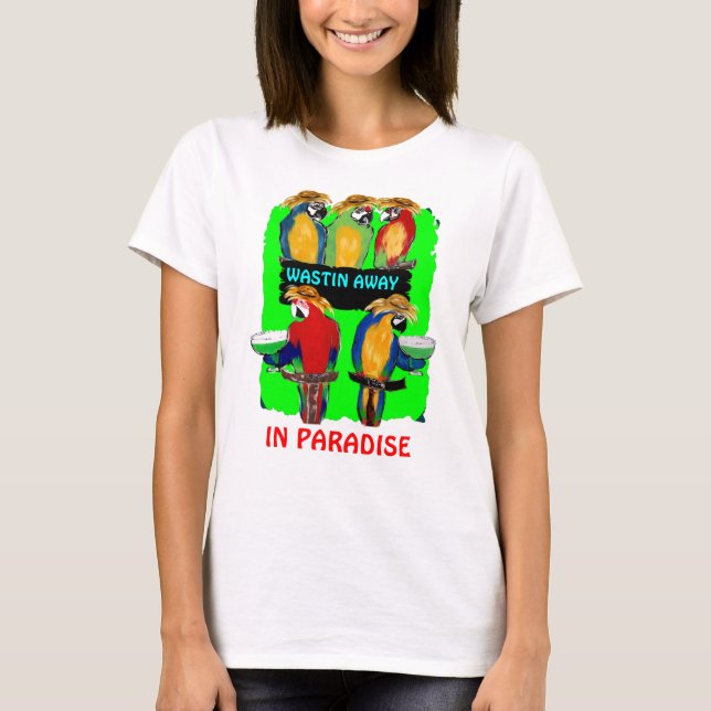 CAMISETA LOROS DE FIESTA (Anverso)