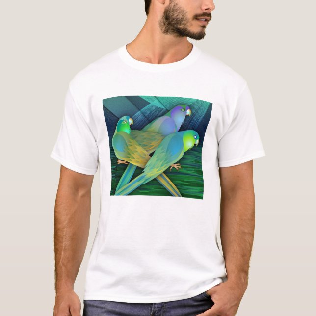 Camiseta Loros verdes (Anverso)