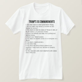 Camiseta Los 10 mandamientos de Trump