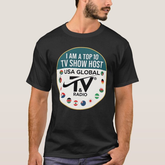 Camiseta Los 10 mejores presentadores de programas de EE. U (Anverso)