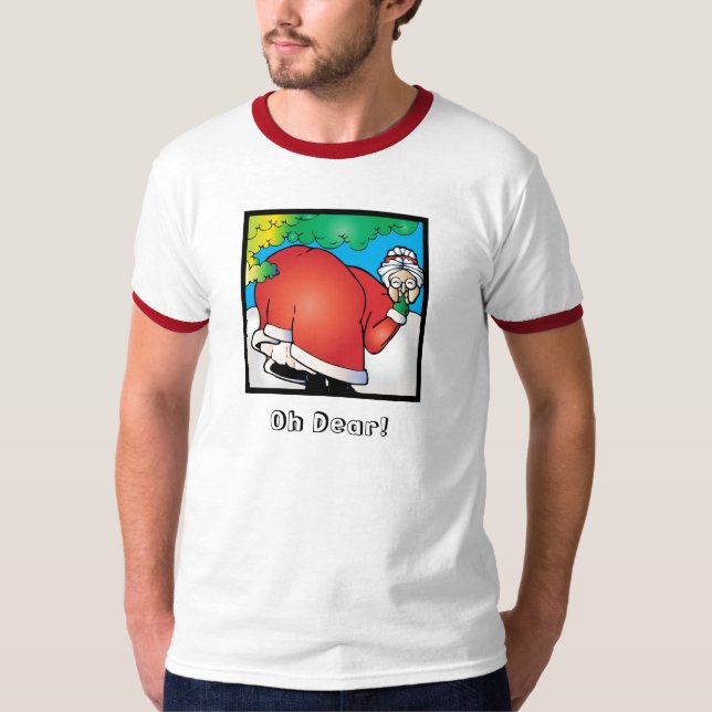 Camiseta Los 12 Farts de señora Claus del navidad (Anverso)