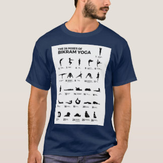 Camiseta Los 26 Poses Del Yoga Bikram