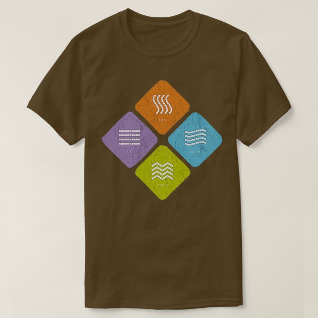 Camiseta Los 4 elementos del amor espiritual (Diseño del anverso)