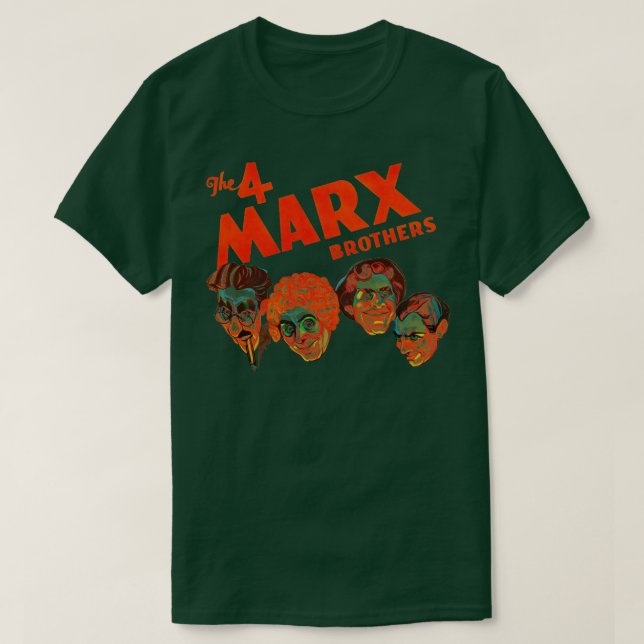 Camiseta Los 4 hermanos Marx (Diseño del anverso)