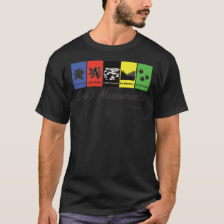 Camiseta Los 5 monumentos en bicicleta