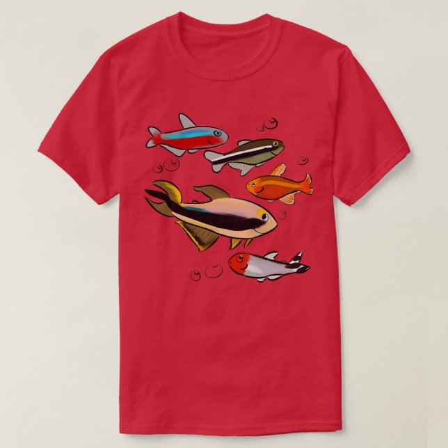 Camiseta Los 5 Tetras (Diseño del anverso)