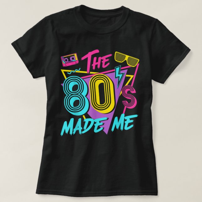 Camiseta Los 80 me hicieron amar los 80 (Diseño del anverso)