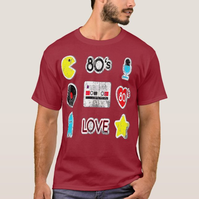 Camiseta Los 80's aman la cinta de disco Retro Disco Fiesta (Anverso)