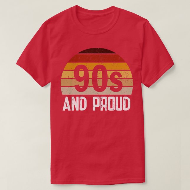Camiseta Los 90 y la orgullosa retro (Diseño del anverso)