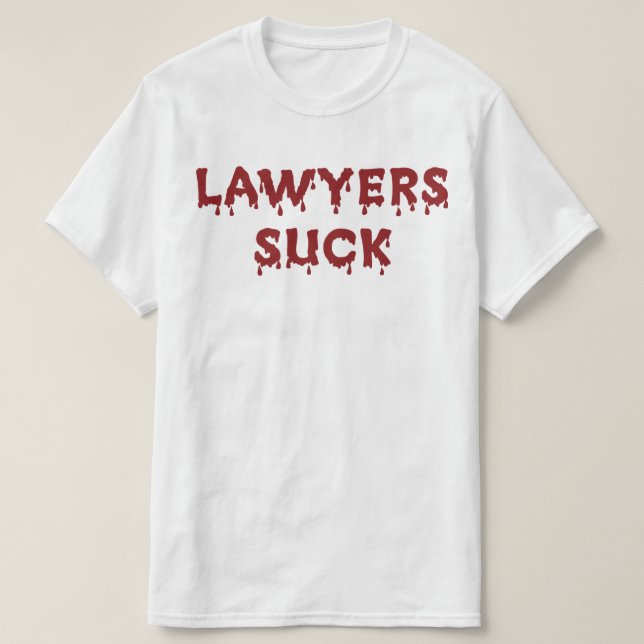 Camiseta Los abogados apestan (Diseño del anverso)