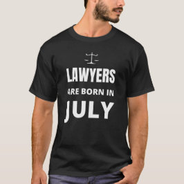 Camiseta Los abogados nacen en julio
