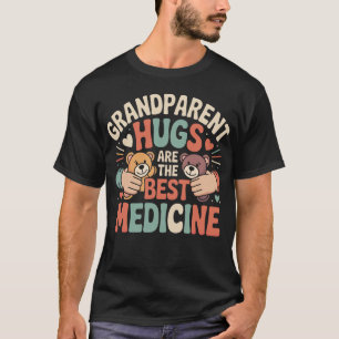 Camiseta Los Abrazos Abuelos Son La Mejor Medicina